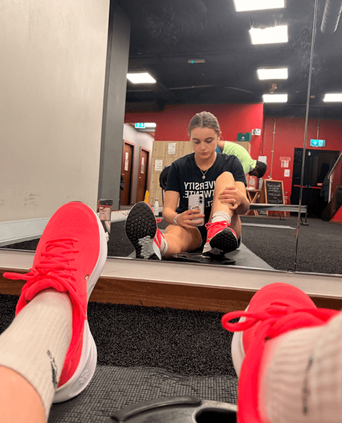 Physiotherapy session working on knee rehabilitation